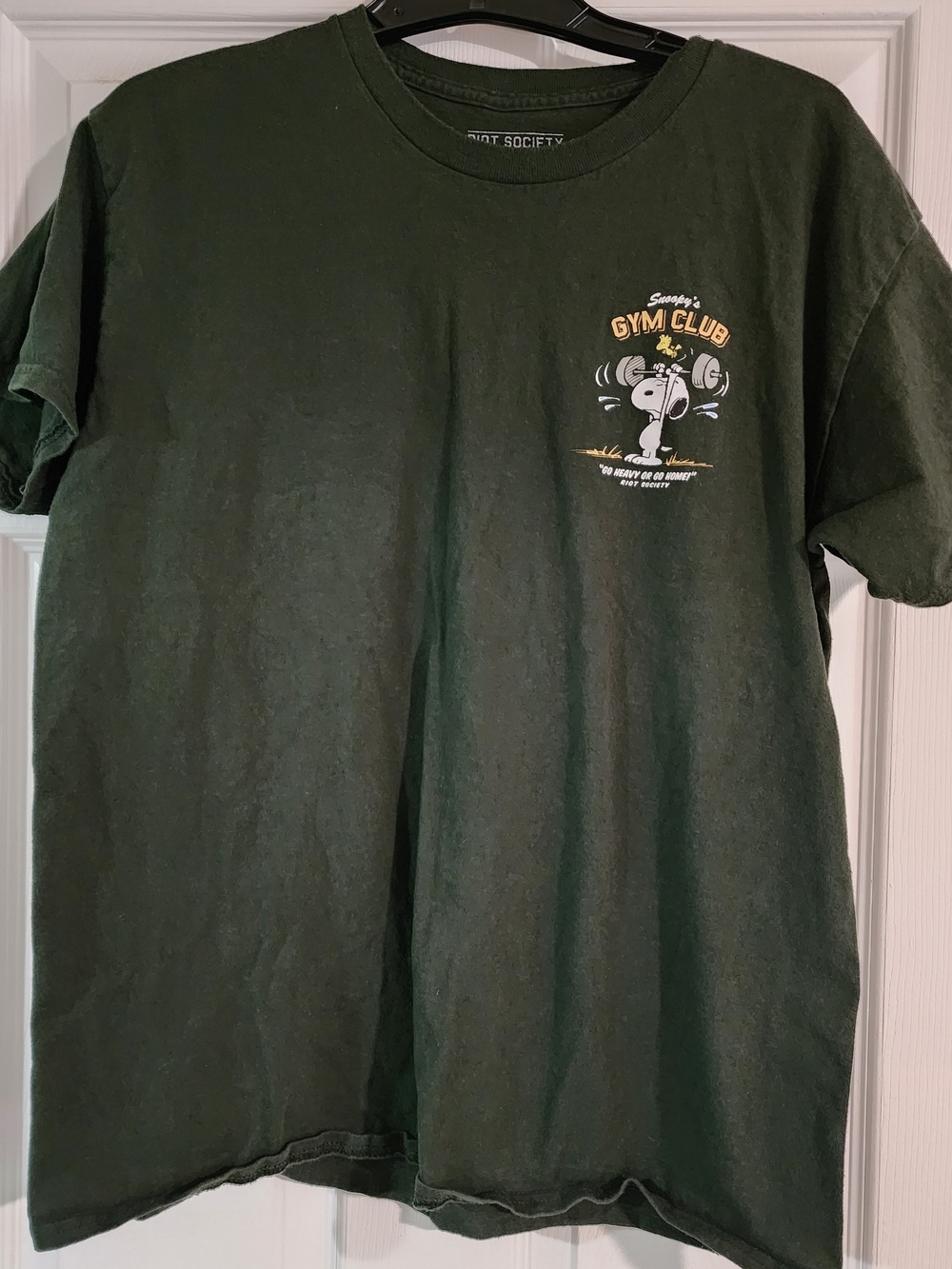 Dark Green Graphic Gym Club T-Shirt - Riot Society